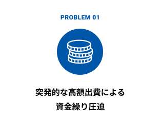 突発的な高額出費による資金繰り圧迫